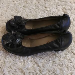 Eneka Gallactic Leather Ballet Flats